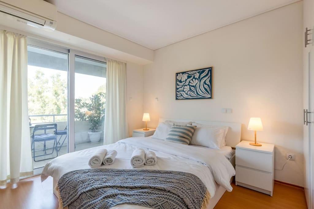 Ferienwohnung Glyfada Center Sea View Apt Athen Exterior foto